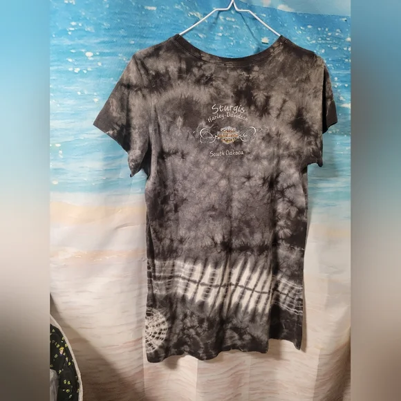 Harley-Davidson Ladies Tie Dye Sturgis South‎ Dakota Tshirt size Medium - Picture 2 of 4